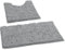 Badezimmerteppich Set 2 Teilig Luxus Chenille Badematte Set, Weiche Plüsch Anti-Rutsch-Bad Teppich + Toilettenmatte.1 '' Mikrofaser Zotteligen Teppich, Super Saugfähig