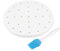 Flexzion 9 Inch Perforated Parchment Paper for Air Fryer Liners Round Unbleached 100 Sheets 5.3 5.8 QT AirFryer, Bamboo Steamer Basket, Baking Paper, Microwave, Oven Non-Stick Cooking