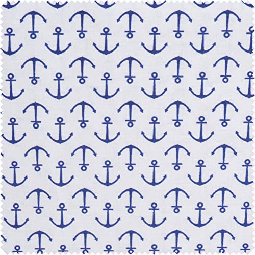Baumwollstoff Anker-Blau 150cm meterware 150cm