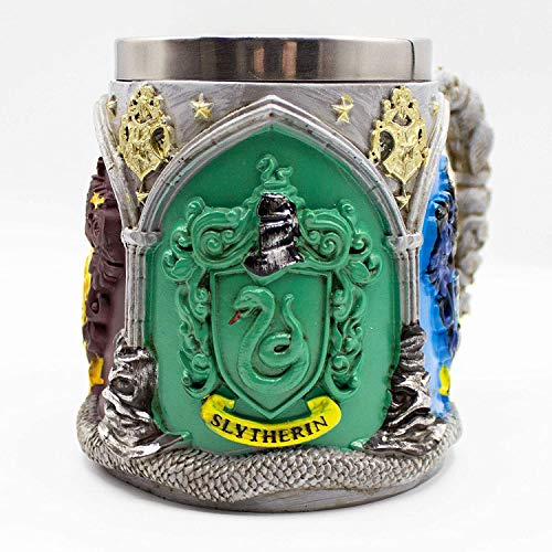HARRY POTTER Krug in Geschenkbox (Hogwarts Häuser Design) 3D-Becher - Offizieller Lizenzartikel