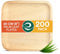 ECO SOUL 200 Disposable Palm Leaf Plates 8”(20cm) Square Bamboo Plate I Eco Friendly, Biodegradable, Compostable Heavy-Duty Plate, Wooden Plates for Party & Events I Microwave & Oven Safe