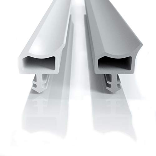 Joint de porte RELAWI en caoutchouc blanc et gris, 25 m, parfait pour les portes en bois, isolation acoustique et chaleur, design discret, durable