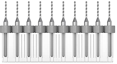 GOONSDS PCB-Bohrer-Micro-Bohrbits Für Druckleiter-Platinerewelry CNC-Gravur, 0,5 Mm Bis 0,9 Mm 10Pcs,Diameter 1mm