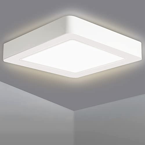 EXTRASTAR Deckenlampe LED Deckenleuchte 18W, 4200K 1800LM Deckenlampe Led Panel für Lampe Wohnzimmer, Schlafzimmer, Küchenlampe, Flur, Balkon, Esszimmer, Neutralweiß Deckenleuchte Led