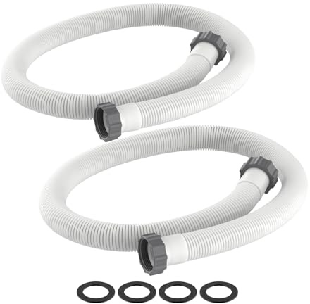 Ersatzschlauch für Intex 29060E Filterpumpen und Salzwassersysteme, 150 cm lang, 2 Stück