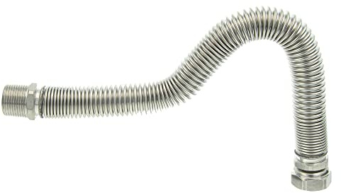 tecuro Edelstahlflexwellrohr 3/4 Zoll (DN 20), ausziehbar von 1000-2000 mm, formstabil - ES20100200