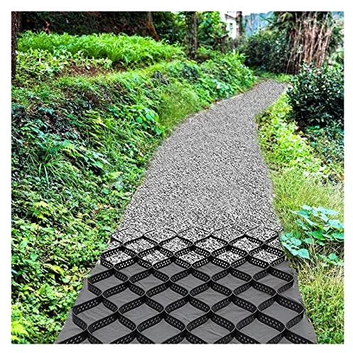 Kiesgitter Kiesmatten Kieswaben Kiesgitter Weg Gehweg Stabilisator, 2 Tiefendurchlässiges Pflastersystem, Geo-Bodengitter für Terrassen/Schuppen/Hänge/Parkplätze, 2m/3m/4m/5m/6m/7m/8m/9m/10m lang