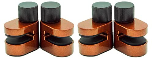 MMOBIEL Ensemble/4 Pièces de Fixation Ajustable par Clip métallique, Fixation par Pince à Coller, Outil de réparation d’écran LCD pour Smartphone, Ordinateur, Portable, Tablette, Ebook - Bronze