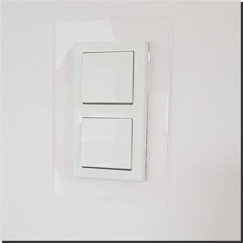 Tapetenschutz Dekorrahmen Wandschutz Tapetenschoner Lichtschalter Acryl Schalter (4-fach Rahmen, transparent/durchsichtig)