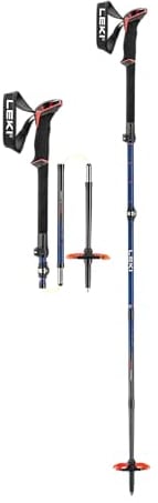 LEKI Sherpa FX Carbon Skistöcke, Midnight Blue-darkblue-red, 110-130cm