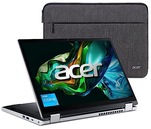 Acer Aspire 3 Spin 14 Convertible Laptop | 14 1920x1200 IPS Touch Display | Intel Core i3-N305 | Intel UHD Graphics | 8GB LPDDR5 | 128GB SSD | Wi-Fi 6 | Windows 11 Home in S mode | A3SP14-31PT-37NA.