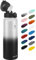 Fanhaw 1L Stainless Steel Insulated Sports Water Bottles with Straw for Kids, Men and Women(White Black)