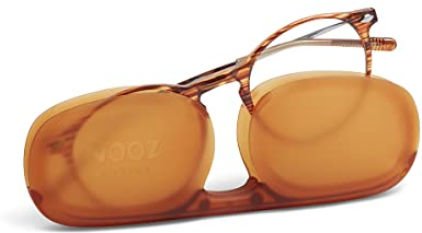Nooz - Cruz Lesebrille - Vergrößerte Lupenbrille - Herren und Damen - inklusive kompaktem Etui - Runde Form (Marble, 1, Dioptrien)