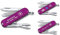 Couteau de Poche Classique SD Avec Demande Impression Sur Coque I Cadeau pour Hommes Femmes I Cadeaux Pour Anniversaire I Suisse Personnalisé 7 Fonctions 0.6223 (violet)