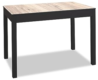 ASTIMESA Mesa de Cocina, Amundsen, 100x60cm-extendida 150x60 cms