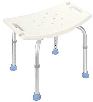 Ansobea Taburete de Ducha,Antideslizante Stable Taburete de baño,Altura Ajustable Silla de Ducha Personas Mayores, para Baño para Embarazadas, Discapacitados