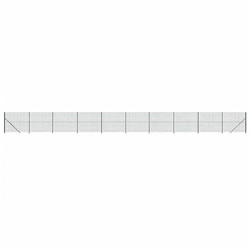 vidaXL Clôture en Treillis métallique avec Bride Vert 2x25 m