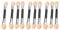 10 Cosmetic sponge applicator for mirror glitter powder to nails disposable brushes idobeauty