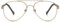 KoKoBin Vintage Metallrahmen Lesebrille Flieger Kröte Rahmen Objektiv Anti Blau Licht Damen Männer Computer Lesebrillen (Gold, 2.0)