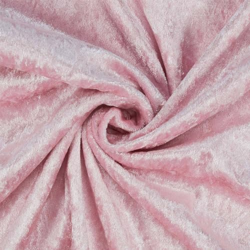 Pannesamt Stoff glänzend, uni rosa (Länge am Stück: ab 50cm / Breite: 150cm)
