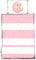 one-home Kinder Baby Bettwäsche 100x135 cm + 40x60 cm Teddy Bären Sterne Mond für Jungen und Mädchen weiche Mikrofaser Kinderbettwäsche Set, Farbe:rosa