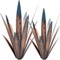 Muciwa Agavenskulptur aus Metall, Vintage, handbemalt, Skulptur, DIY, Metall-Agave, Pflanze, Haus, Garten, Hof, Rasen, Outdoor-Dekoration (2 Stück)