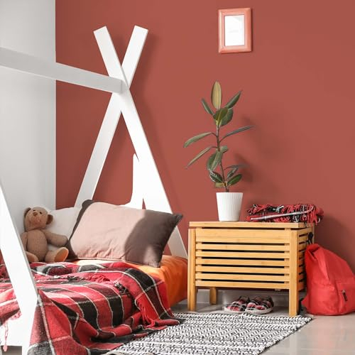 K&L Wall Art Seidenmatt Wandfarbe Rote Innenwandfarbe modern Wandschutz Anstrich 5Liter Farbe Magenta