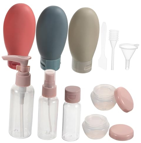 MAGICLULU Nachfüllbare Make-up-Flasche Aus Strapazierfähigem Kunststoff Leere Flasche Für Reisen Kleine Tragbare Cremeflasche Mit Sicheren Verschluss Um Auslaufen Zu Verhindern Für