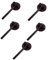 Warmhm 5 Sätze Richterhammer multifunktionshammer multifunktions Hammer Versteigerungshammer Mini-Holzhammer Anwaltshammer Massivholz Kleiner Hammer Auktionshammer Base Kind Säule hölzern