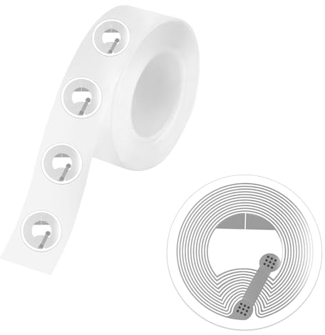 60 Stück NFC Tag Sticker 25 MM NFC Chip Aufkleber NFC Sticker Ntag 213 NFC Karten Programmierbar 144 Byte Speicher NFC Chip NFC Card NFC Sticker für Alle NFC-fähigen Handys und Geräte