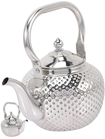Garneck Stainless Steel Kettle Household Infuser Kettle Tea Brewer Machine Home Supplies Daily Use Coffee Kettle Daily Use Water Kettle Daily Use Kitchen Tea Kettle Kitchen Water Kettle