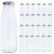 Vitrea 24 leere Glasflaschen 500ml Schraubverschluss Silber - Milchflaschen, Saftflaschen, Flaschen zum Befüllen mit Deckel - für, Saft, Smoothies, Öl - 24 Stück, TO48, Milch