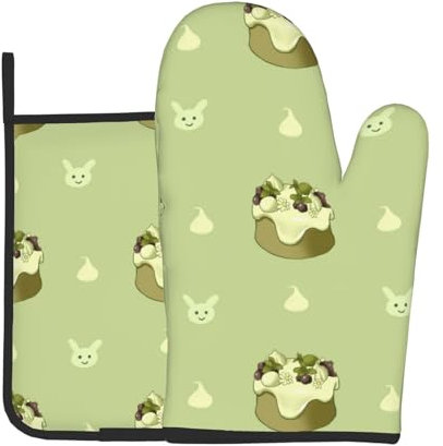 Butterscotch Cupcake-Küchen-Backset, zweiteilig, Ofenhandschuhe und Topflappen