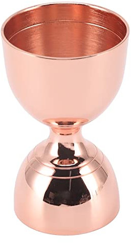 Yomiyuyr Acero inoxidable cóctel Jigger, 30/60ml tiro medida Jigger, bartender Kit y accesorios, ideal para cócteles, 3,70 oz (30/60ml Rose Gold)