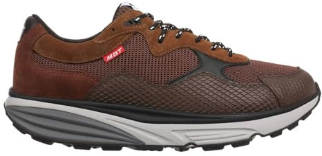 MBT Narita Zapatillas Oudoor para Mujer para Caminar. Ideales para senderimos así como Largos Paseos urbanos. Estabilidad, Confort y Comodidad con un Zapato fisiológico Suela balancín. Color Marrón