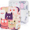KOLZEMV Borsa per assorbenti igienici, 2 pezzi, sacchetti per mestruazioni, porta assorbenti, graziosi, assorbenti igienici, salvaslip per mestruazioni, con cerniera, per donne, adolescenti, ragazze