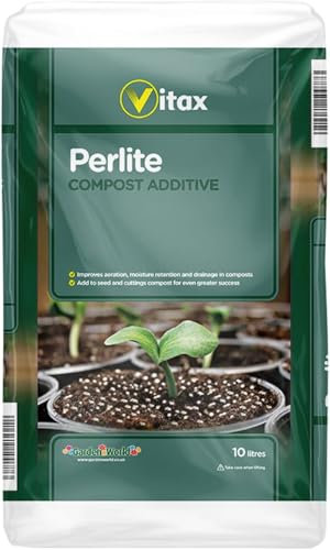 Perlite Growing Medium 10L | Premium Soil Conditioner for Healthy Plant Growth | Improves Drainage & Aeration | Ideal for Potting Mix, Hydroponics & Seed Starting