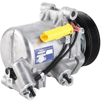 Brilluxa Compresor de aire acondicionado, 9806599380 de aleación de aluminio, repuesto de coche, compresor de CA para expertos 2008