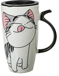 Lachineuse - MUG GEANT LUCKY CAT - Design Asiatique Kawaii, Multicolore 2