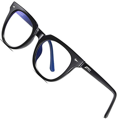 ATTCL Unisex Blaulichtfilter Brille Herren damen ohne stärke gaming brille Computerbrille 2305 Black