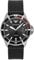 Emporio Armani Reloj Hombre, Movimiento de tres manecillas con fecha, caja de acero inoxidable plateado de 43 mm con correa de acero inoxidable, AR11341, Carbón y negro