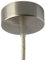 AMARCORDS - Baldachin aus Metall, Farbe NICKEL, Lampengehäuse komplett mit Kabelklemmenzubehör, Schrauben und Deckenhalterung. Durchmesser 77 mm, Höhe 26 mm