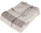 Arctic Wolldecke Toke - Hochwertiges Wollplaid im Scandi Design - 100% Schurwolle mit Woolmark Siegel - 130 x 200 cm - Beige