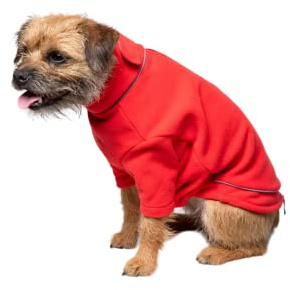 Fleece Dog Jumper Puppy Jacket Winter Coat XS, S, M, L, XL Pet Clothes Rydale 18 Colours (X-Large, Red)