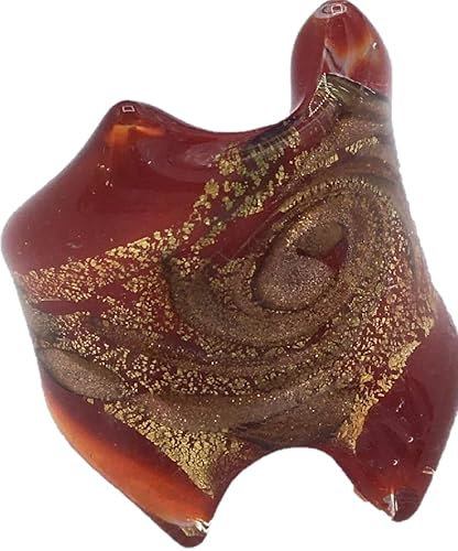 ANNEAU EN VERRE DE MURANO ANTIQUE MURRINA VENTIANA, Verre, rouge