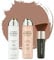 Jerome Alexander MagicMinerals AirBrush - Lot de 3 fonds de teint + spray fixateur + pinceau - Maquillage intégré avec soin de la peau hydratant (Medium Dark, 50 + 45 ml)