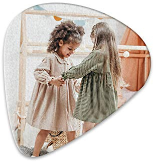 Kaululu Personalisierte Plektren mit Foto Gravur Acryl Plektrum Box Case Holder Collector Geschenk für Valentinstag Weihnachten Geburtstag Gitarrist 1.2mm