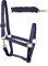 ARBO-INOX Halfter-Set Basic Halfter stufenlos verstellbar mit Führstrick (Pony, Navy)
