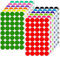 Klebepunkte Bunt Punkte Aufkleber Rund 20mm, 12 Farben 1440 Stück Markierungspunkte Bunte Klebepunkte, Glue Dots Sticker Punkte Farbig Etiketten Rund für Büro, Schule, Kalender, Karten-Aufkleber
