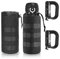 Udbrud 2PCS Portaborraccia Tattico Militare, Tactical Molle Borsa Portabottiglie Molle Borsa Porta Borraccia Borsa con Coulisse Sicurezza e Fondo in Maglia per Sport Ciclismo Trekking Campeggio